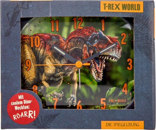 Wecker T-Rex World, mit Dino Weckruf, Die Spiegelburg